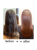 カーサインフィニテイ Hair Design caRsa INFINITY ストレートロング/美髪/髪質改善/縮毛矯正/岡山美容室