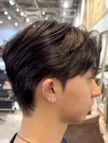 ノラキチジョウジ(NORA KICHIJOJI)&nbsp;フェザーショート韓国ヘアダウンパーマメンズセンターパート