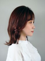 アース 溝の口店(HAIR&MAKE EARTH)&nbsp;ミディアムレイヤー[溝の口/髪質改善/縮毛矯正/白髪ぼかし]