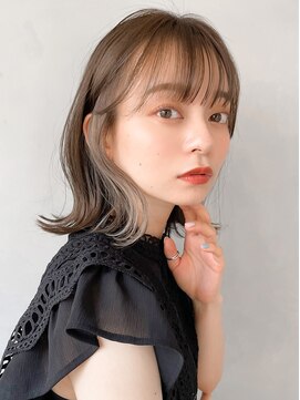 リヤン 表参道(lyann) 暗めカラーデザインカラーフェイスフレーミング外ハネボブa