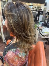 エッジオリジネーション 三宮店(edge origination) 白髪染めハイライトミックス