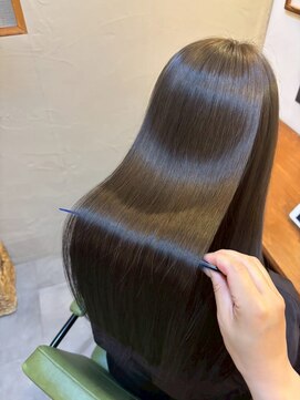 枚方、髪質改善、酸性ストレート、会話のいらない個室サロン
