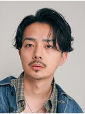 心斎橋ツイストスパイラルパーマ波巻パーマ緩めメンズ20代色気