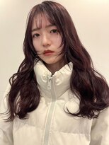 サンデイズド(SUNDAZED) ダークレッド/セミロング/レイヤーカット