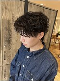 ルーズパーマ　波巻きスパイラルパーマ
