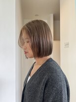 サラ 新宮店(SARA)&nbsp;【新宮 古賀 東区】切りっぱなしボブ×ベージュブラウン