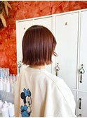 着物ヘア/大人ガーリー/ダークアッシュ/似合わせカッ