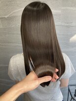 アムネシア 三軒茶屋(AMNESIA) 改質改善/縮毛矯正/カーキグレージュ【三軒茶屋】