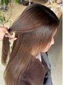 前髪顔まわりストレート