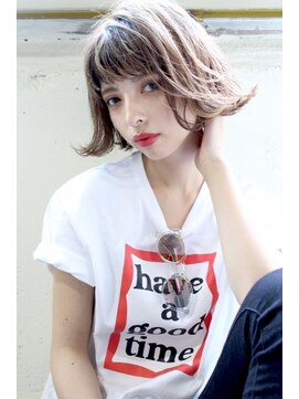 ミラバイグリーン(Mira by green) 『summer honey beige』　ｘ　ワイドバング