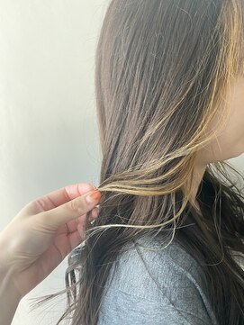 ロニカ 銀座(LOuNICA) 前髪インナーカラー　フェイスフレーミング