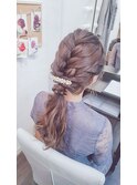 編み込みスタイル