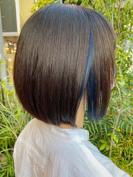 シルフ 吉祥寺(sylph) まとまるボブ×ブルーのインナー【sylph吉祥寺】