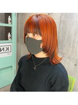 インク 渋谷(INK.)&nbsp;ボブ/フェザーバング/大人かわいい/グラデハイライト[渋谷]