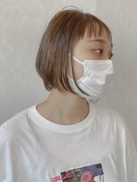 バルス(BLS)&nbsp;オン眉個性派ショート×柔らかミルクティーベージュ【藤枝】