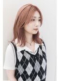 《Utoo e's つくば美容室 》淡い色合いが可愛い＊ペールピンク