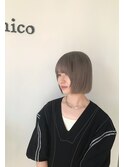 コンパクトボブ/ミルクティーベージュ