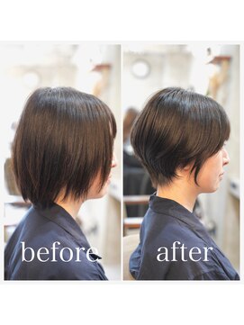 ソイルバイロミー(soil by ROMMY) 骨格矯正カットで作る美ショート☆/横浜髪質改善