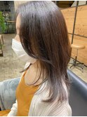 レイヤーカット 髪質改善ヘアエステ 艶髪グレージュ