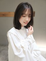 透明感溢れる地毛風シースルーグレージュカラー