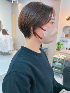 シビバイレボ(CIBI by revo) 地毛風カラー/ナチュラルレイヤーカット/ショートボブ[船橋]