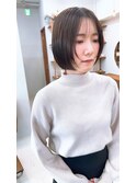 大人ショートボブ20代30代丸みボブマッシュショート小顔ボブ