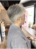 【グレイヘア】マーブ/イルミナカラー/白髪ぼかし/韓国