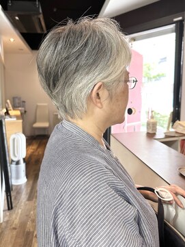 ジールヤマグチ 朝霧駅前店 【グレイヘア】マーブ/イルミナカラー/白髪ぼかし/韓国