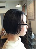 【切りっぱなしボブ】【ミニボブ】20代／30代　アッシュカラー