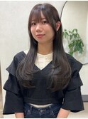 髪質改善トリートメントハイライトアッシュブラウン透明感カラー
