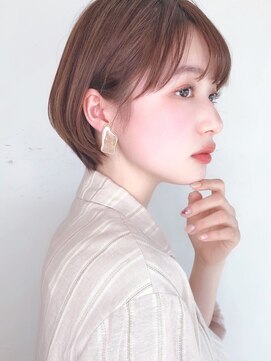 セイドット フクオカ(Say.FUKUOKA) 【Say.福岡】ショートボブ×ひし形シルエット×ベージュブラウン