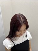 ブリーチなしのダブルカラー / ボルドーカラー　【戸塚/戸塚駅】