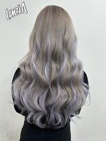 ルシア 京都四条河原町烏丸(LuciA) 【レミー100%/54cm】シールエクステ×グレーカラー×カット