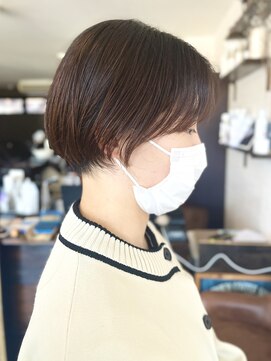 ヘアスペース クレール(hair space clair) 【clair清水恭平】30代40代襟足改善ショートカット/似合わせ