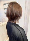 福山Caaryくびれボブレイヤーミディアム春スタイル20代30代40代