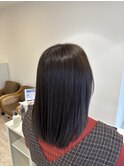 髪質改善カラー×アッシュブラウン