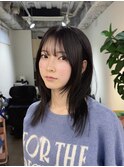 ハッシュカット/シースルー/ウルフカット