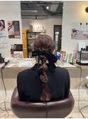 編みおろしアレンジ タイトアレンジ お呼ばれアレンジ 長崎浜町