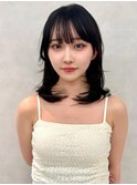 レイヤー/ネビージュ/韓国ヘア/イメチェン/縮毛矯正/中野/