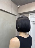 くびれヘア/暗めカラー/アプリコットオレンジ/縮毛矯正