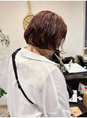 ボブとパーマ