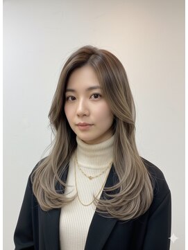 サイズ バイ グリットアヴェダ ららぽーと海老名店(XXXY'S by grit AVEDA) ワンカールレイヤー/顔周りカット/レイヤーカット