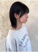 顔周りレイヤー ボブ  前髪カット 20代 髪質改善 透明感カラー