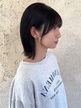 プリモ ココ 鍋島店(Primo coco.) 顔周りレイヤー ボブ 前髪カット 20代 髪質改善 透明感カラー