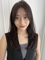 リンヘアー 表参道(RIN hair) ロングレイヤー*ダークグレージュ*髪質改善トリートメント