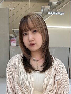 髪質改善◎艶感ナチュラルデザインカラー