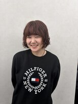 クム 横浜(qumu)&nbsp;【qumu】ボブパーマ×オレンジブラウン