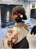 ツインお団子/卒業式セット/卒業式ヘア