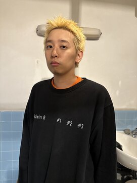 ノフ(knof) スパイキーショート × メンズブリーチカラー × 短髪ショート