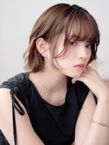 シキサロン 仙台(siki.salon)&nbsp;仙台/髪質改善/モカブラウン×ニュアンスカール×こなれショート